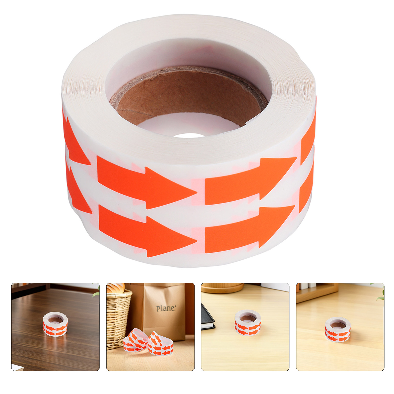 Sticker Label Roll - 2 rolki fluorescencyjnych naklejek w kształcie