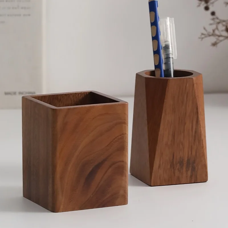 Drewniany pojemnik na długopis – Stationery Office Supply Store recenzja i cena